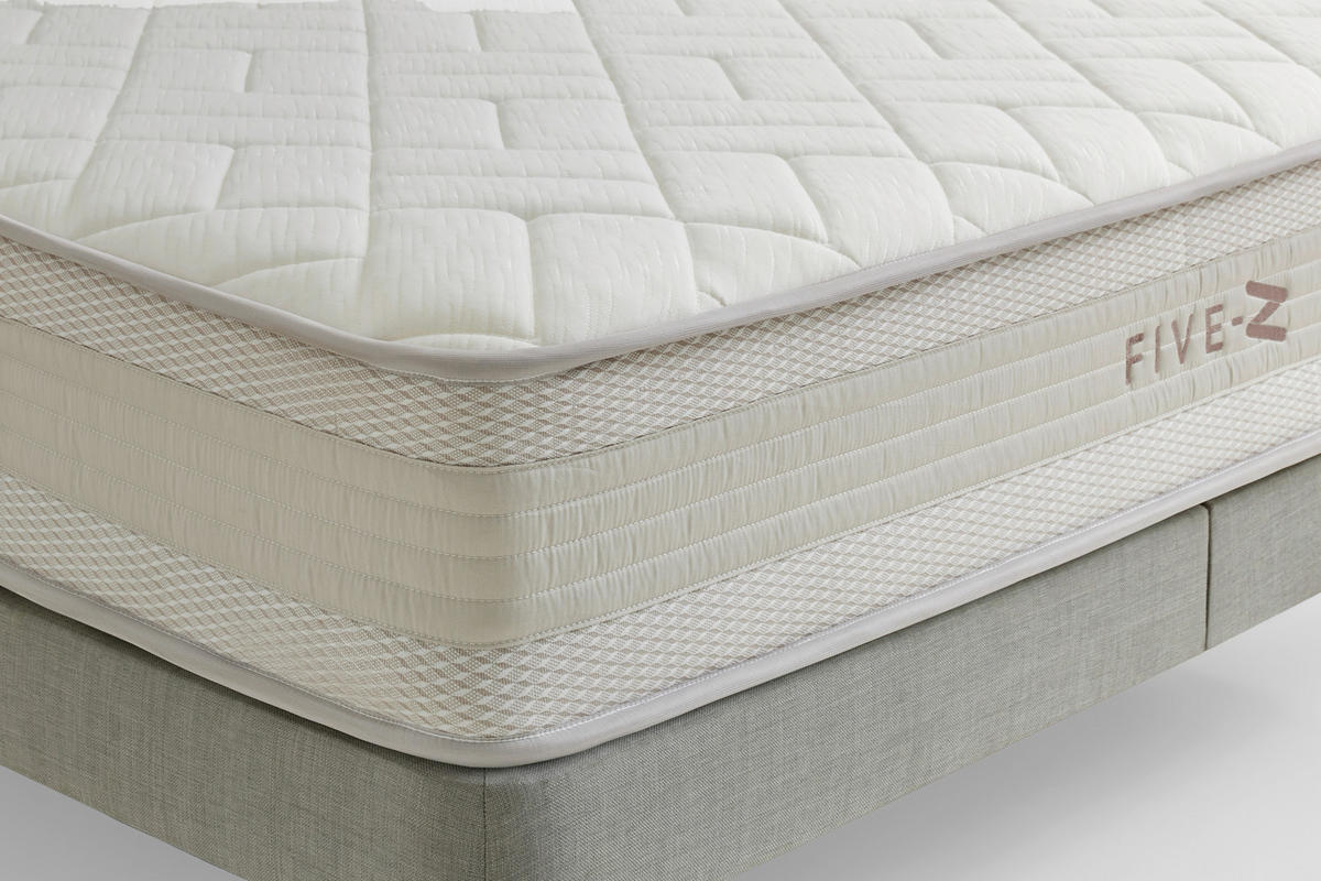 TASCHENFEDERKERNMATRATZE Five-Zet Visco 90/200 cm Höhe ca. 30 cm  - Beige, Basics, Textil (90/200cm) - Yatas