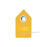 WECKER Hellgelb  - Hellgelb, Basics, Holzwerkstoff (6/9/15.5cm) - Karlsson