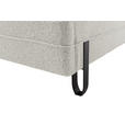 POLSTERBETT Beleuchtung 140/200 cm  in Creme  - Creme/Schwarz, MODERN, Textil/Metall (140/200cm) - Novel