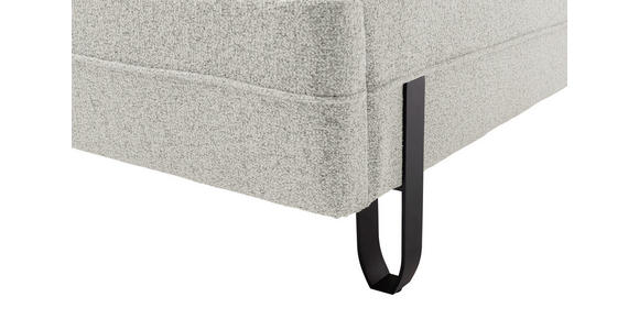 POLSTERBETT Beleuchtung 140/200 cm in Creme - Creme/Schwarz, MODERN, Textil/Metall (140/200cm) - Novel