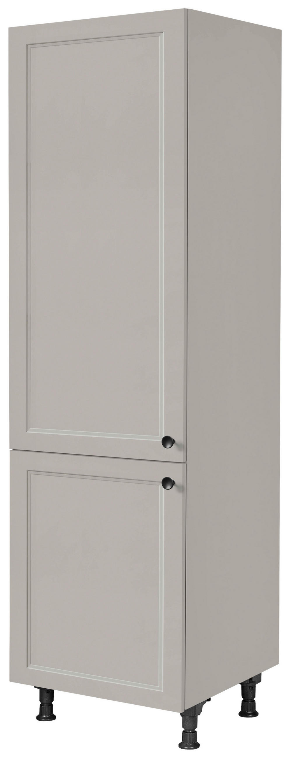 GERÄTEUMBAUSCHRANK 60/216,6/58 cm  in Grau  - Schwarz/Grau, MODERN, Holzwerkstoff/Metall (60/216,6/58cm) - Nobilia