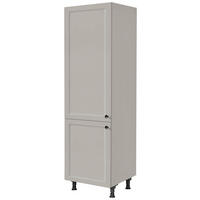 GERÄTEUMBAUSCHRANK 60/216,6/58 cm  in Grau  - Schwarz/Grau, MODERN, Holzwerkstoff/Metall (60/216,6/58cm) - Nobilia