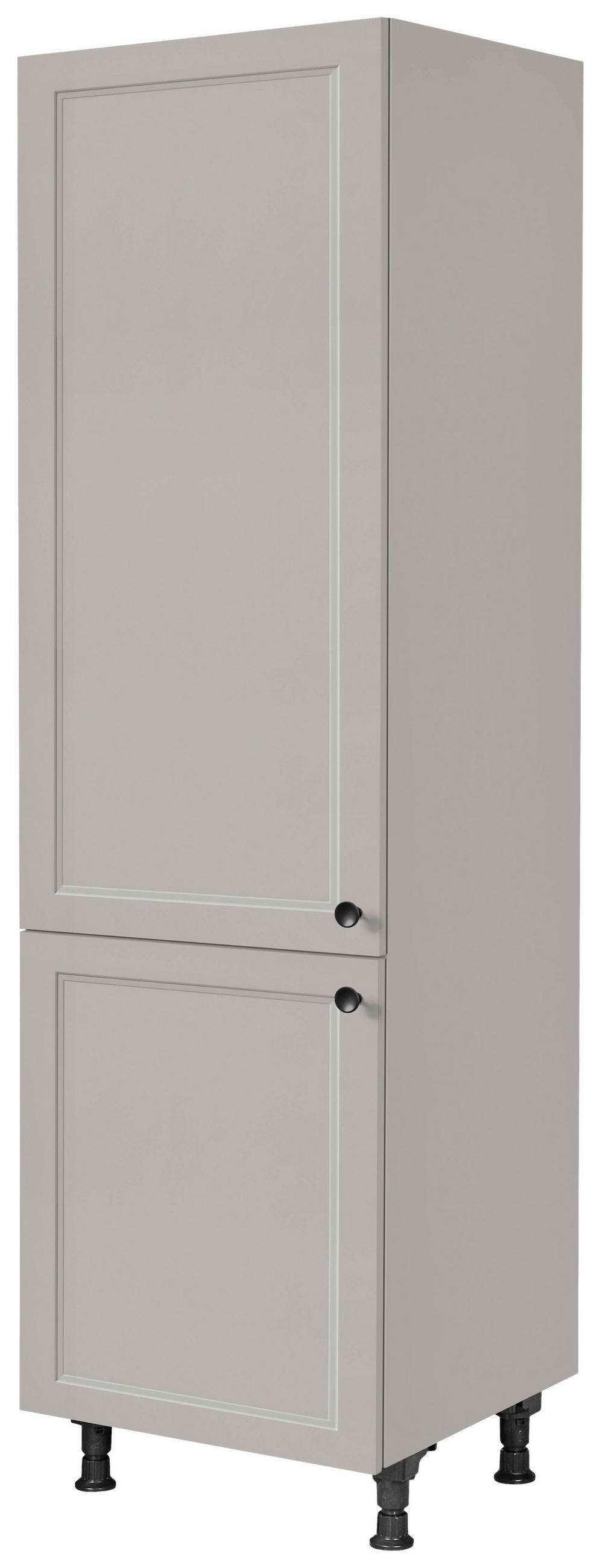 GERÄTEUMBAUSCHRANK 60/216,6/58 cm  in Grau  - Schwarz/Grau, MODERN, Holzwerkstoff/Metall (60/216,6/58cm) - Nobilia