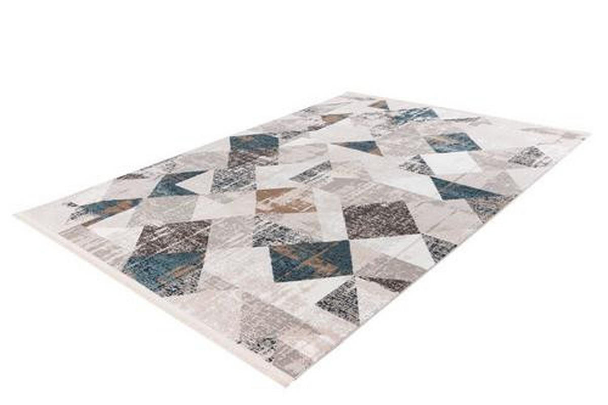 VINTAGE KOBEREC, 80/150 cm, modrá, šedá - šedá/modrá, Design, textil (80/150cm)