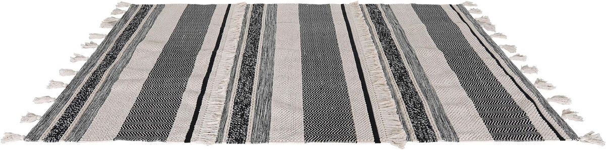 TEPPICH 230/160 cm Grau, Schwarz, Hellgrau, Beige  - Beige/Hellgrau, Trend, Textil (230/160cm)