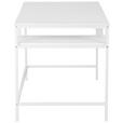 SCHREIBTISCH 140/70/75 cm  in Weiß  - Weiß, LIFESTYLE, Holzwerkstoff/Metall (140/70/75cm) - Carryhome