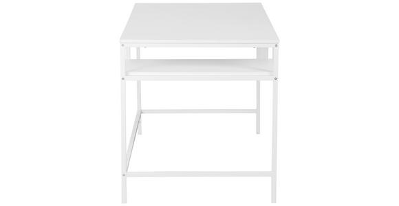 SCHREIBTISCH 140/70/75 cm  in Weiß  - Weiß, LIFESTYLE, Holzwerkstoff/Metall (140/70/75cm) - Carryhome