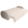 SCHLAFSOFA Chenille Creme  - Creme/Schwarz, KONVENTIONELL, Kunststoff/Textil (222/90/100cm) - Carryhome