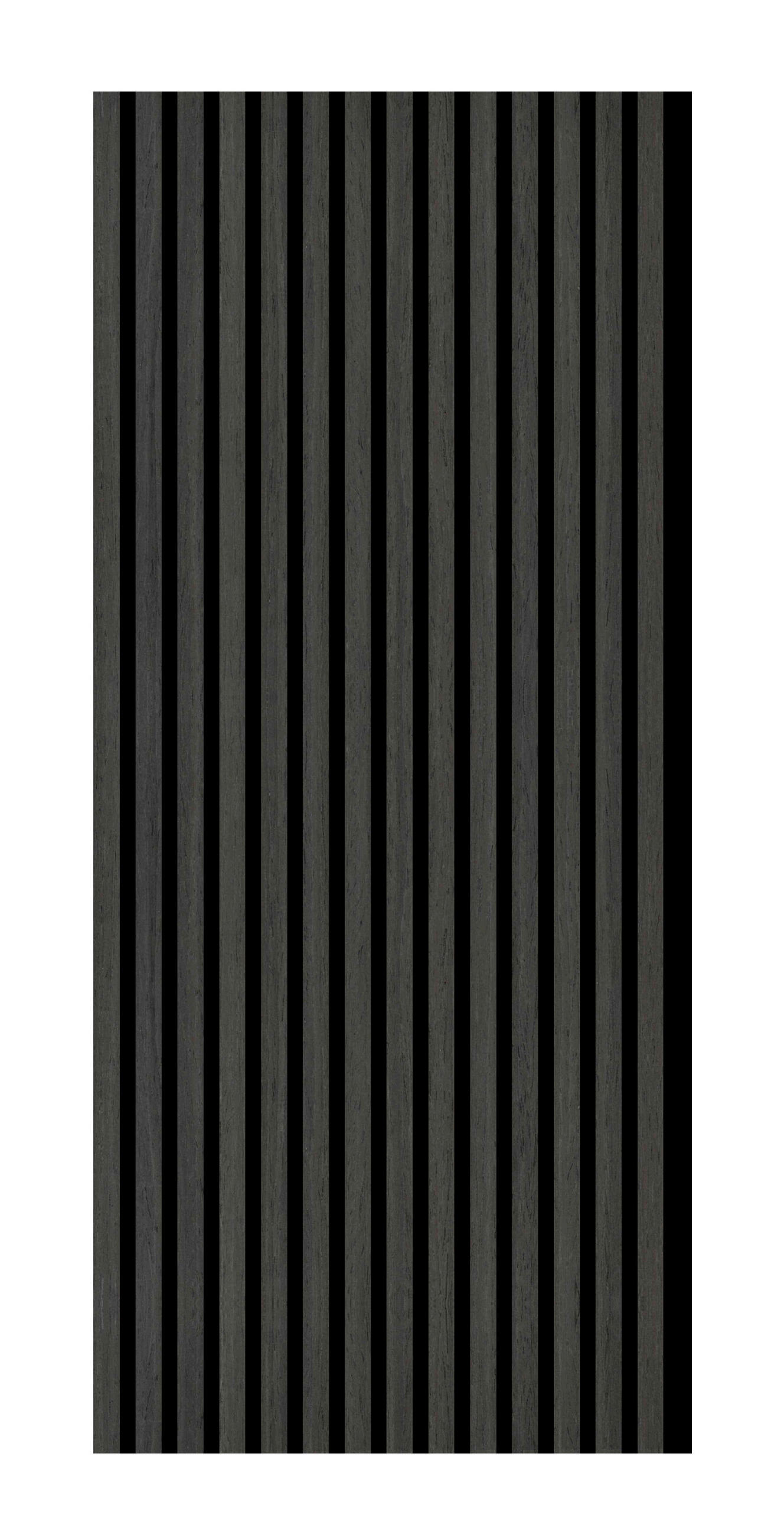 AKUSTIKPANEEL Dunkelgrau furniert 57.25/1.9/119 cm  - Dunkelgrau, KONVENTIONELL, Holzwerkstoff/Textil (57.25/1.9/119cm)
