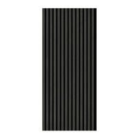 AKUSTIKPANEEL Dunkelgrau furniert 57.25/1.9/119 cm  - Dunkelgrau, KONVENTIONELL, Holzwerkstoff/Textil (57.25/1.9/119cm)