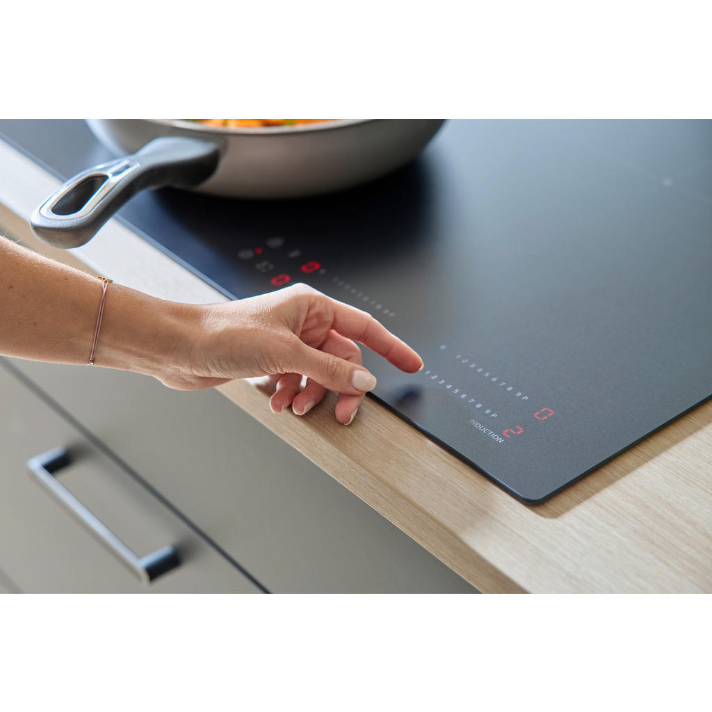 Thumbnail - Dieter Knoll Induktionskochfeld Dieter Knoll, Schwarz, Metall, Glas, 77.7x4.9x51 cm, Kindersicherung, Sicherheitsabschal...