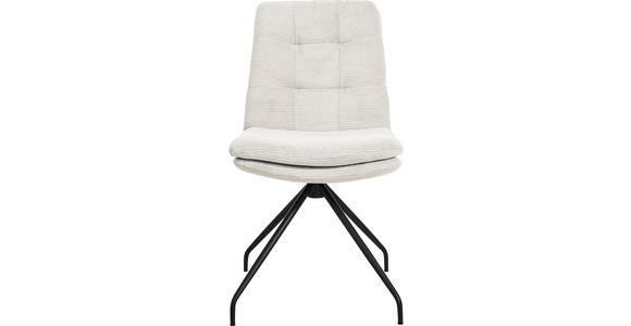 STUHL - Schwarz/Weiß, Design, Textil/Metall (49/90/68cm) - Johann Jakob