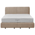 BOXSPRINGBETT 180/200 cm  in Beige  - Beige/Schwarz, Design, Kunststoff/Textil (180/200cm) - Johann Jakob