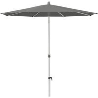SONNENSCHIRM 200 cm Grau  - Silberfarben/Grau, MODERN, Textil/Metall (200/200cm) - Glatz
