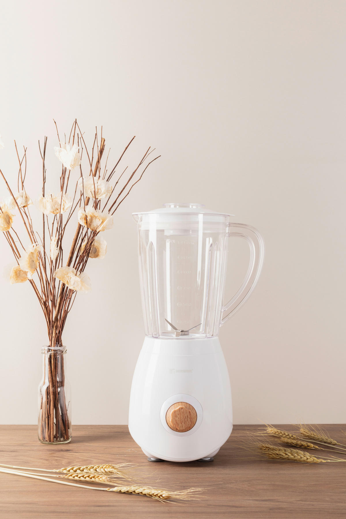 STANDMIXER  - Weiß, Basics, Kunststoff/Metall (38/16/18,5cm)