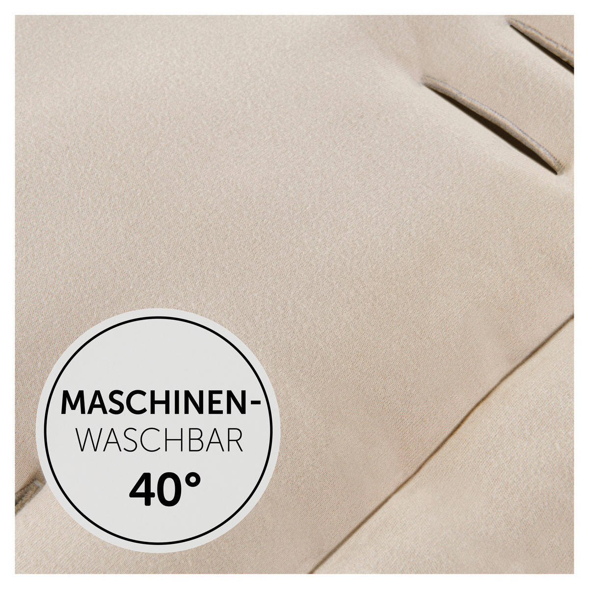 KINDERWAGENEINLAGE - Beige, Basics, Kunststoff (70/37/3cm) - Hauck
