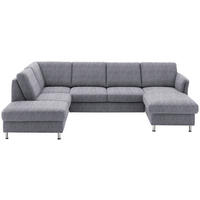 SOFFA i flatväv blå  - kromfärg/blå, Klassisk, metall/textil (200/305/168cm) - Beldomo System
