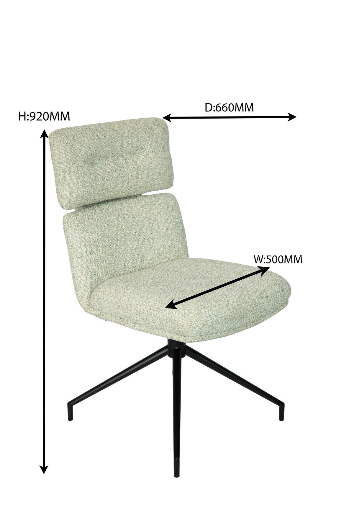 STUHL  in Eisen Webstoff Metall, Textil  - Beige/Schwarz, Design, Textil/Metall (50/92/64,5cm) - Dieter Knoll