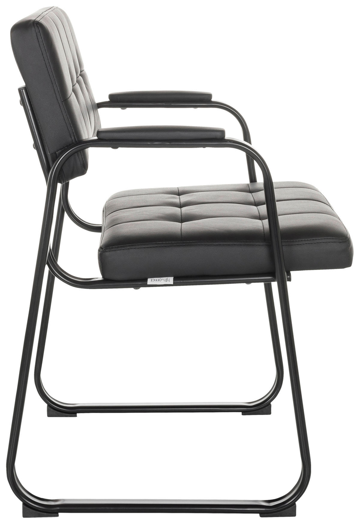 KONFERENČNI STOL tekstil črna  - črna, Basics, kovina/tekstil (58/79/55cm) - MID.YOU