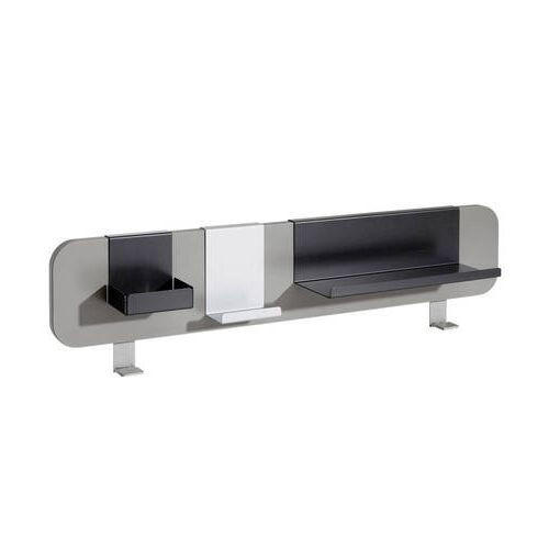 Paidi Schreibtischaufsatz Grau, Schwarz, Silber 81x16x2.2 cm