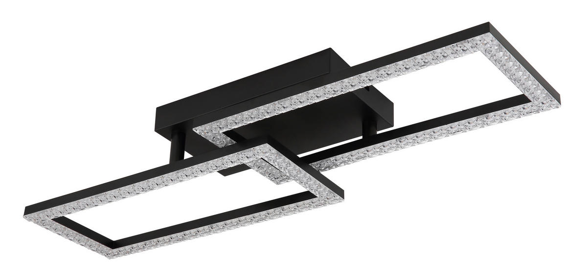LED SVJETILJKA STROPNA SAPENA  - prozirno/crna, Design, metal/plastika (61,5/19,5/9,3cm)