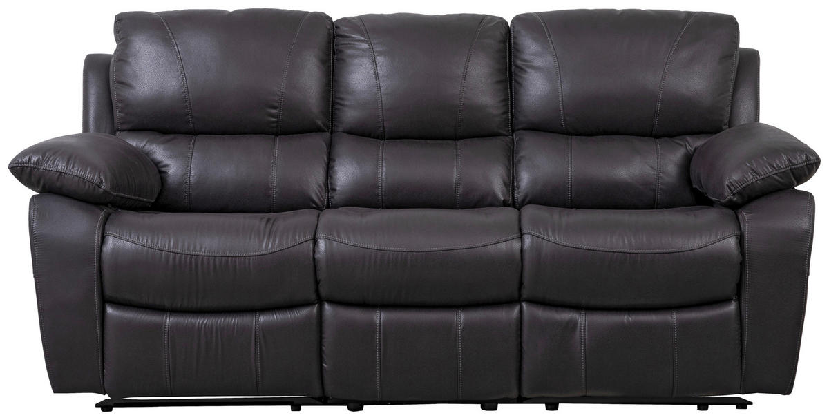 3-SITS SOFFA i svart  - svart, Klassisk, trä/textil (200/100/99cm) - Chilliano