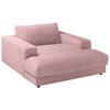 XXL-SESSEL in Chenille Rosa  - Schwarz/Rosa, Design, Kunststoff/Textil (150/86/170cm) - Lomoco