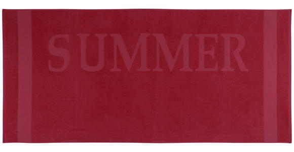 STRANDTUCH 80/180 cm Rot - Rot, KONVENTIONELL, Textil (80/180cm) - Esposa