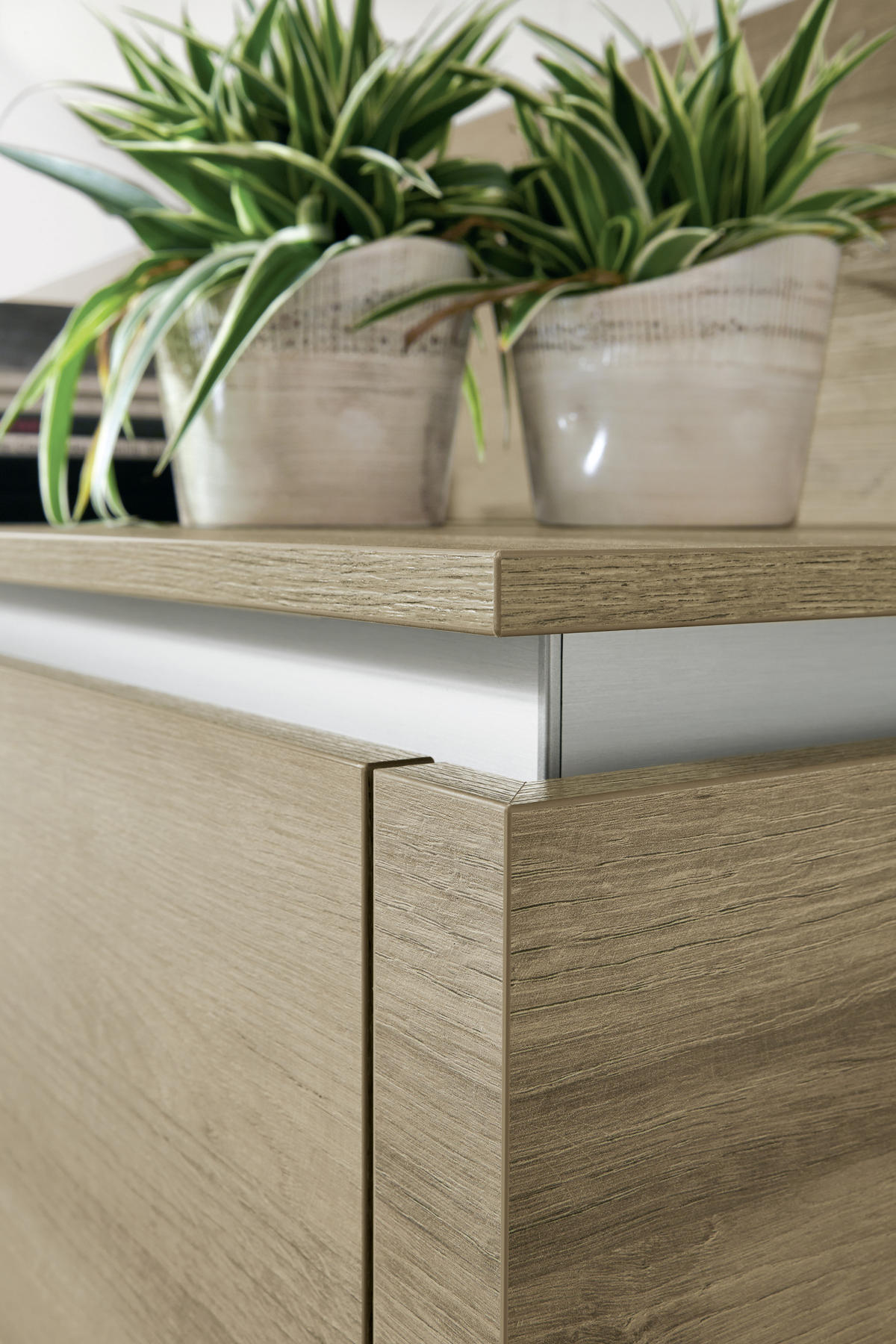 EINBAUKÜCHE 371  - Eiche San Remo, Design, Holzwerkstoff - Celina
