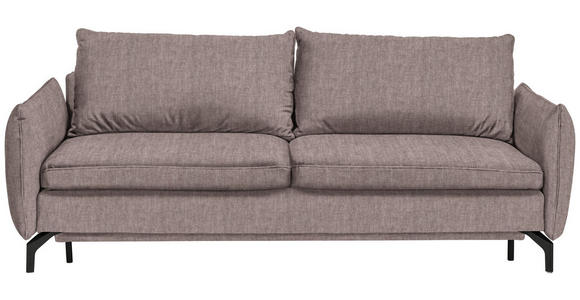 SCHLAFSOFA Braun  - Schwarz/Braun, Design, Textil/Metall (224/89/105cm) - Novel