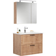 KOPALNICA hrast - hrast/bela, Moderno, leseni material/keramika (82cm) - Xora