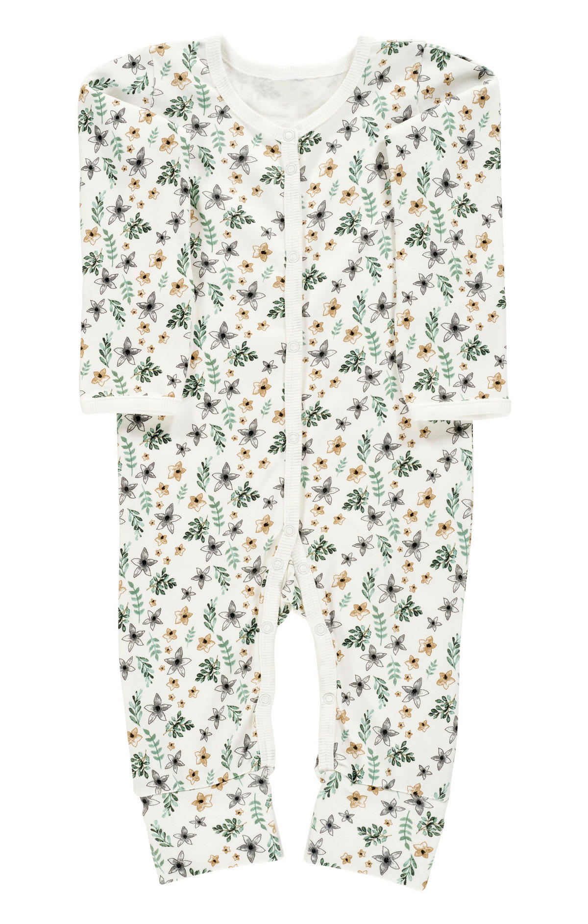 SCHLAFANZUG  - Weiß/Grün, Basics, Textil (62null) - Alvi