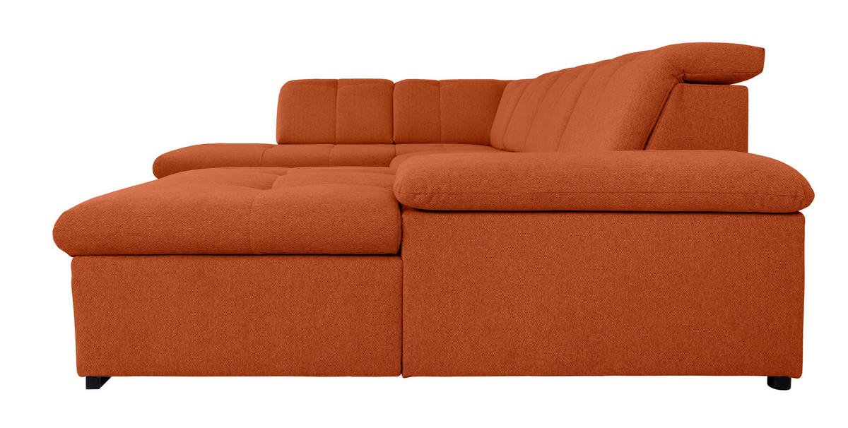 WOHNLANDSCHAFT Terracotta  - Terracotta/Grau, Design, Textil/Metall (173/328/215cm) - MID.YOU