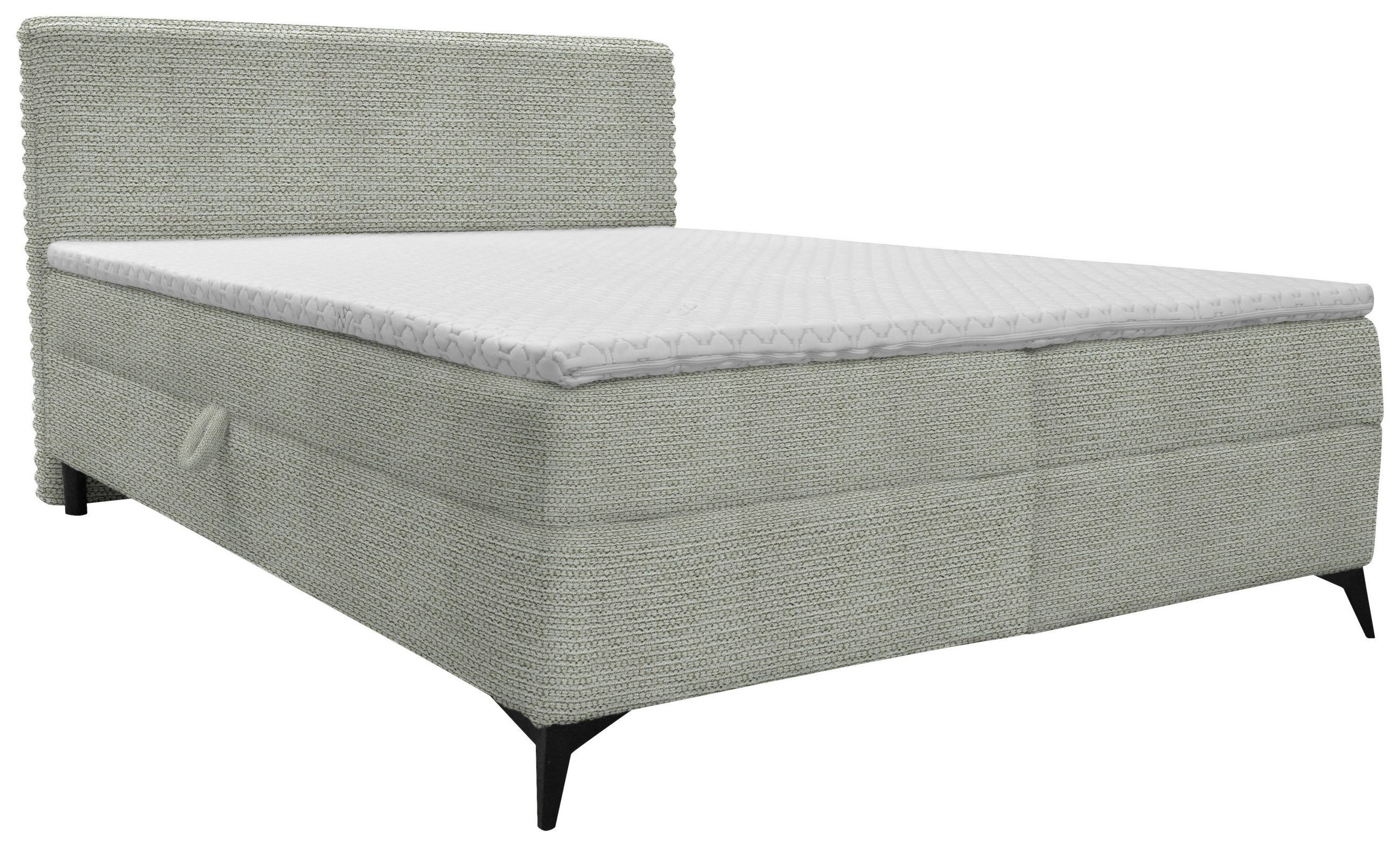 BOXBETT 160/200 cm  in Ecru  - Ecru/Schwarz, Design, Holz/Holzwerkstoff (160/200cm) - Xora