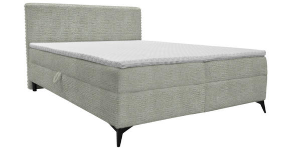 BOXBETT 180/200 cm in Ecru - Ecru/Schwarz, Design, Holz/Holzwerkstoff (180/200cm) - Xora