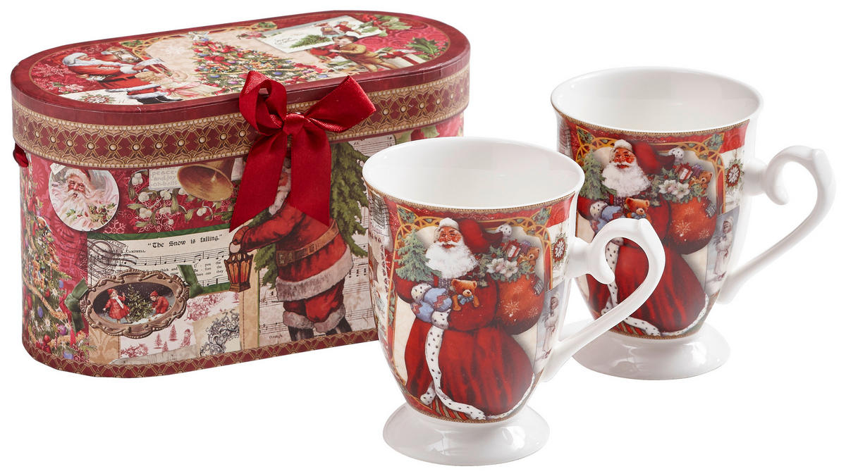 KAFFEEBECHER  320 ml   - Multicolor, LIFESTYLE, Keramik (320ml) - X-Mas
