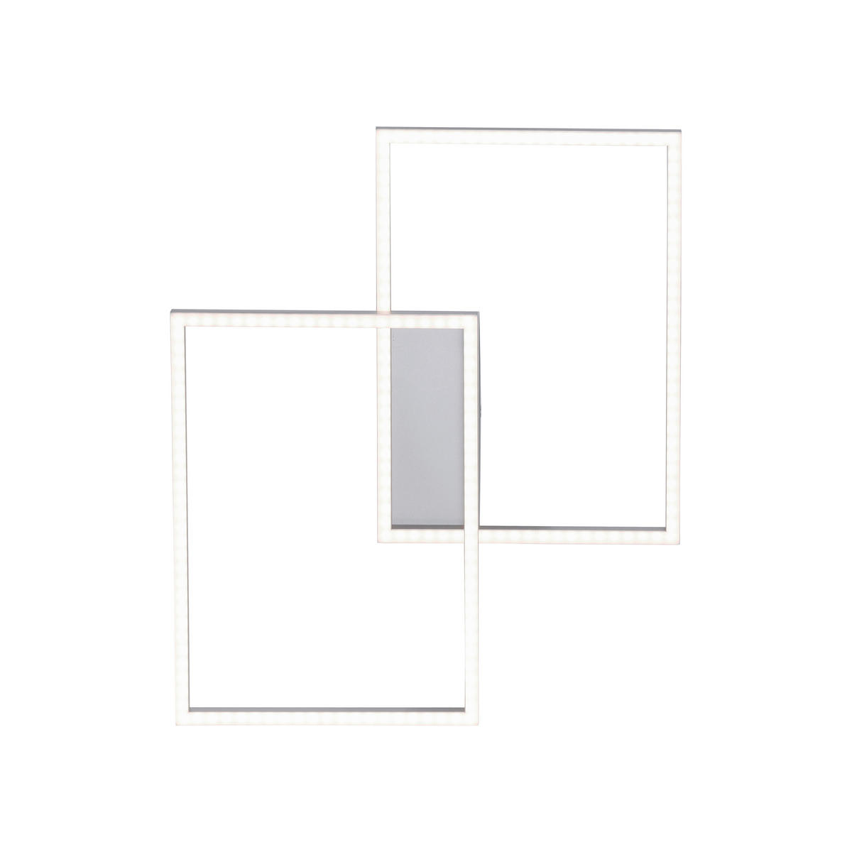 LED-DECKENLEUCHTE 75,5/56,2/7 cm   - Chromfarben/Alufarben, Design, Kunststoff/Metall (75,5/56,2/7cm)
