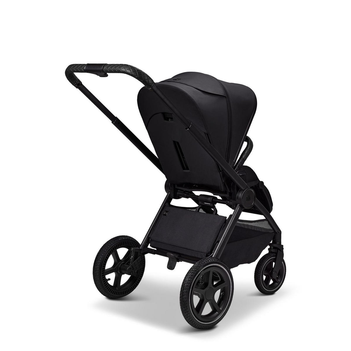 KINDERWAGENSET  GIO FOLD SET AIR  onyx  - Schwarz, Basics, Textil/Metall (120/58/92cm) - Moon Edition