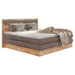 BOXSPRINGBETT 160/200 cm  in Braun, Eichefarben  - Eichefarben/Schwarz, KONVENTIONELL, Holz/Holzwerkstoff (160/200cm) - Valnatura