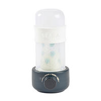 BABYKOSTWÄRMER 2024  - Transparent/Dunkelblau, Basics, Kunststoff (13,6/12,5/27cm) - Beaba