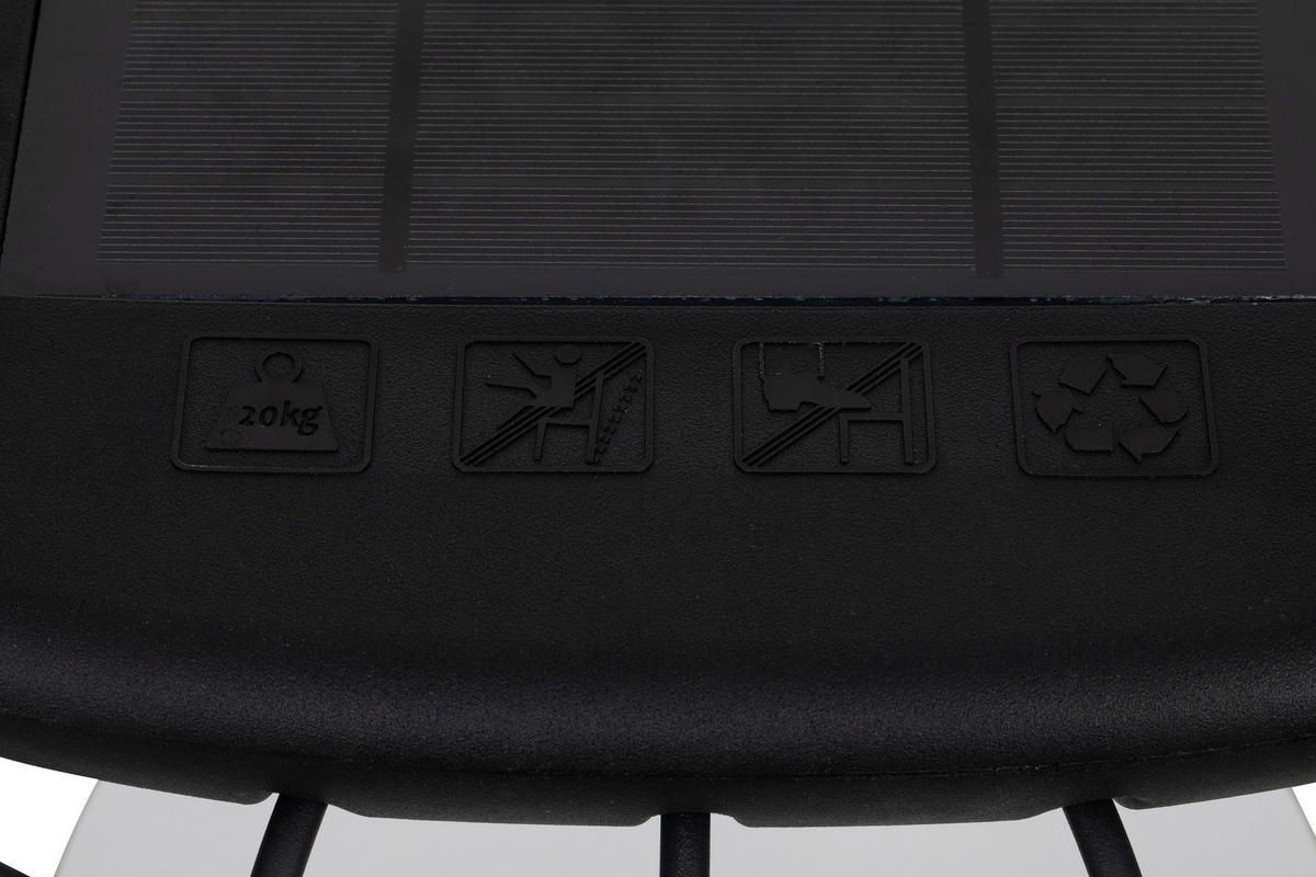 AUßENLEUCHTE 40/30 cm   - Schwarz, Trend, Kunststoff/Metall (40/30cm) - Novel