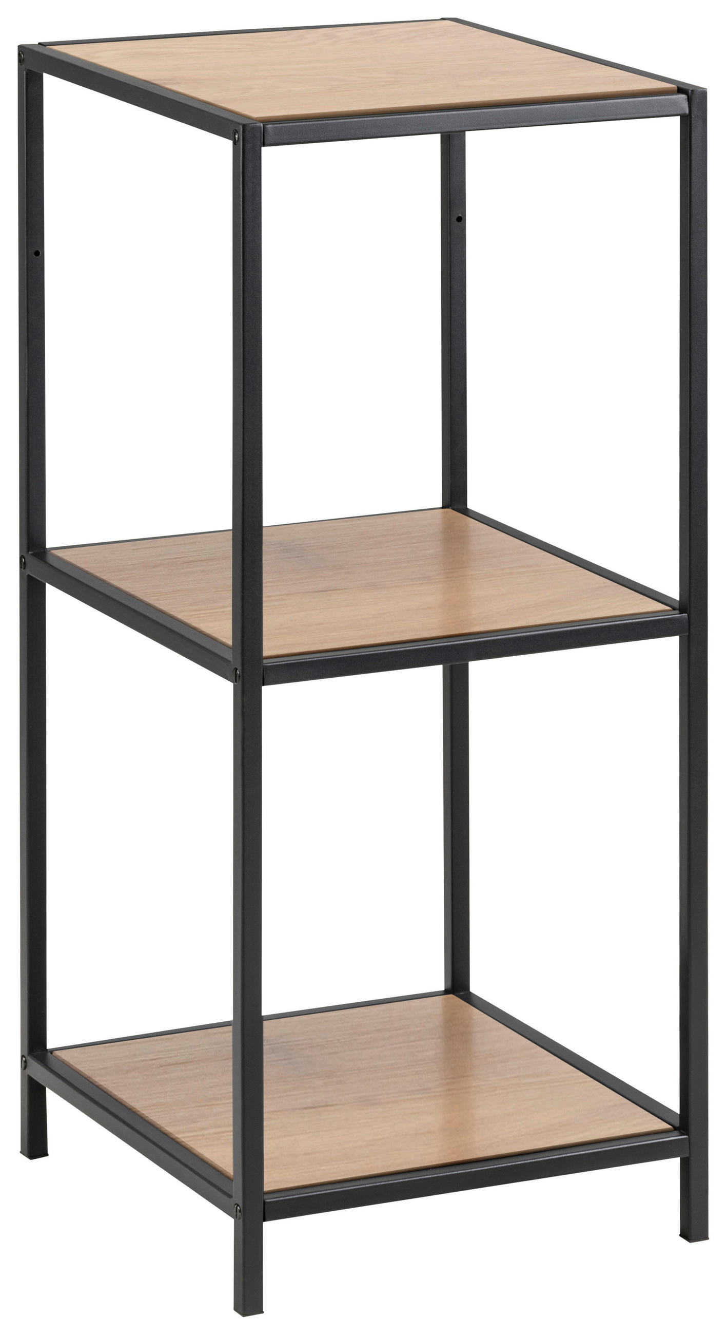 REGALELEMENT Eichefarben - Eichefarben/Schwarz, Trend, Metall (35,0/82,5/37,0cm) - MID.YOU