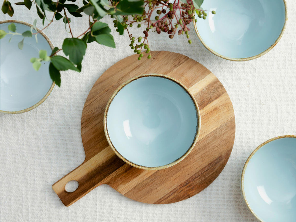 DIPSCHALENSET 11,5 cm  - Pastellblau, Trend, Keramik (11,5cm) - Creatable
