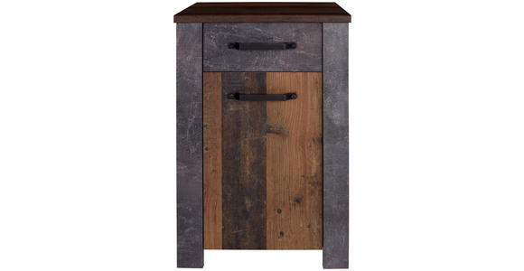 Unterschrank Ontario - Eichefarben/Graphitfarben, MODERN, Holzwerkstoff (48,4/84,5/40cm) - Ombra