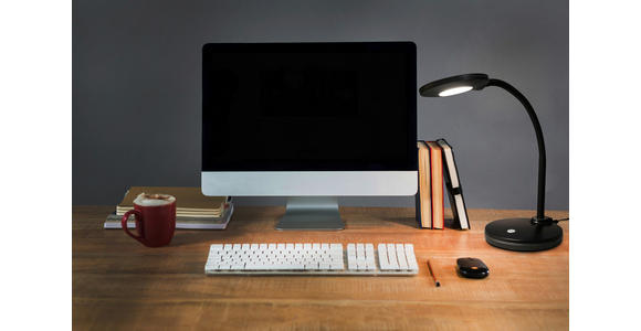 LED-TISCHLEUCHTE 18/13,2/35 cm - Schwarz, Basics, Kunststoff (18/13,2/35cm) - Novel