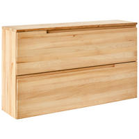 SCHUHSCHRANK 140,2/75,1/35 cm  - Kernbuche, KONVENTIONELL, Holz/Holzwerkstoff (140,2/75,1/35cm) - Linea Natura
