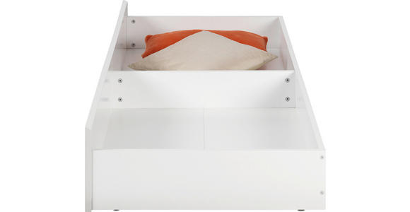 BETTKASTEN 199/23/64 cm Weiß  - Weiß, KONVENTIONELL, Holzwerkstoff/Kunststoff (199/23/64cm) - Carryhome