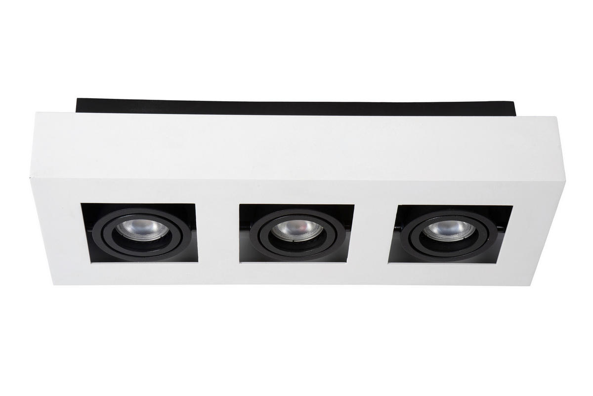 LED-DECKENLEUCHTE 5 W    36/14/8.8 cm  - Weiss, Basics (36/14/8.8cm) - Lucide
