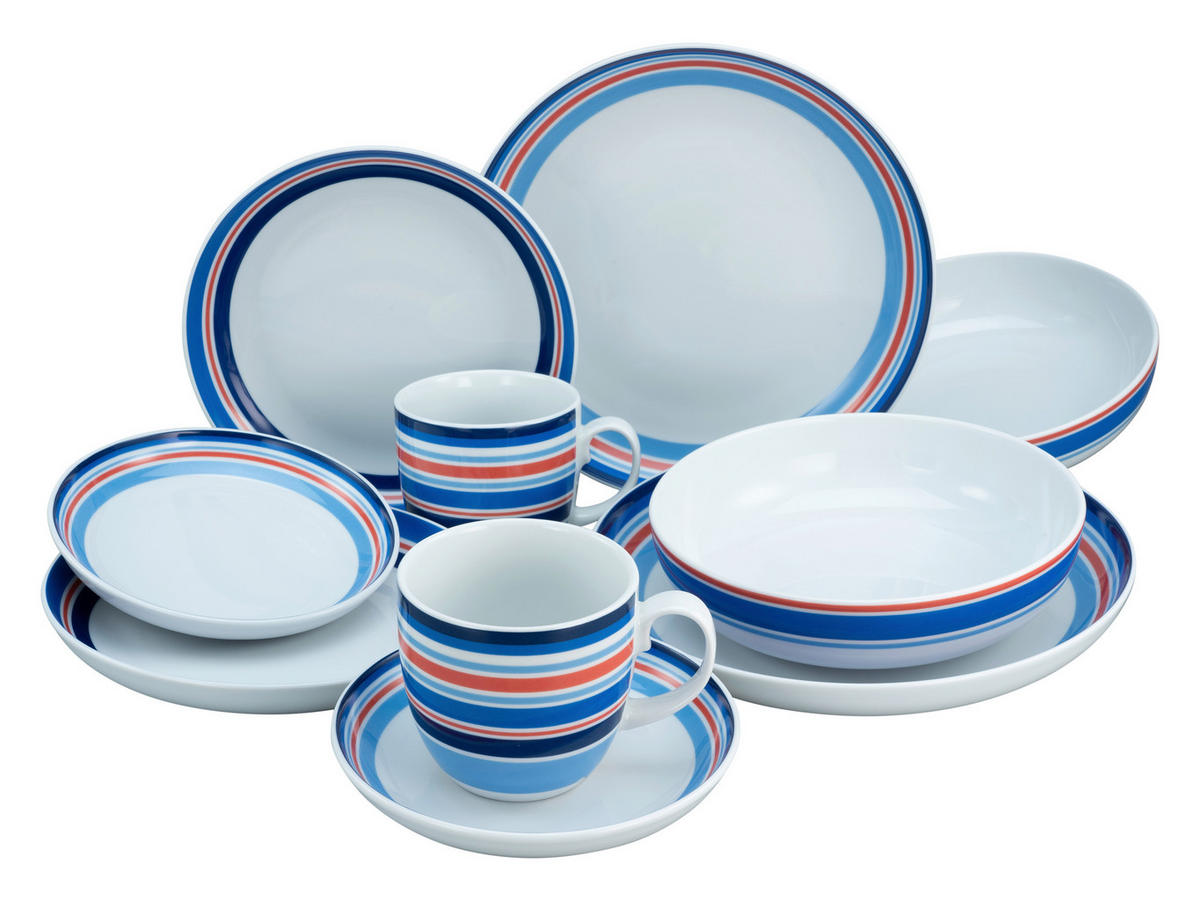 KOMPLETT SERVIS ALLROUND COAST LINE 10 delar  - multicolor, Basics, keramik (37,5/23/30,5cm) - Creatable