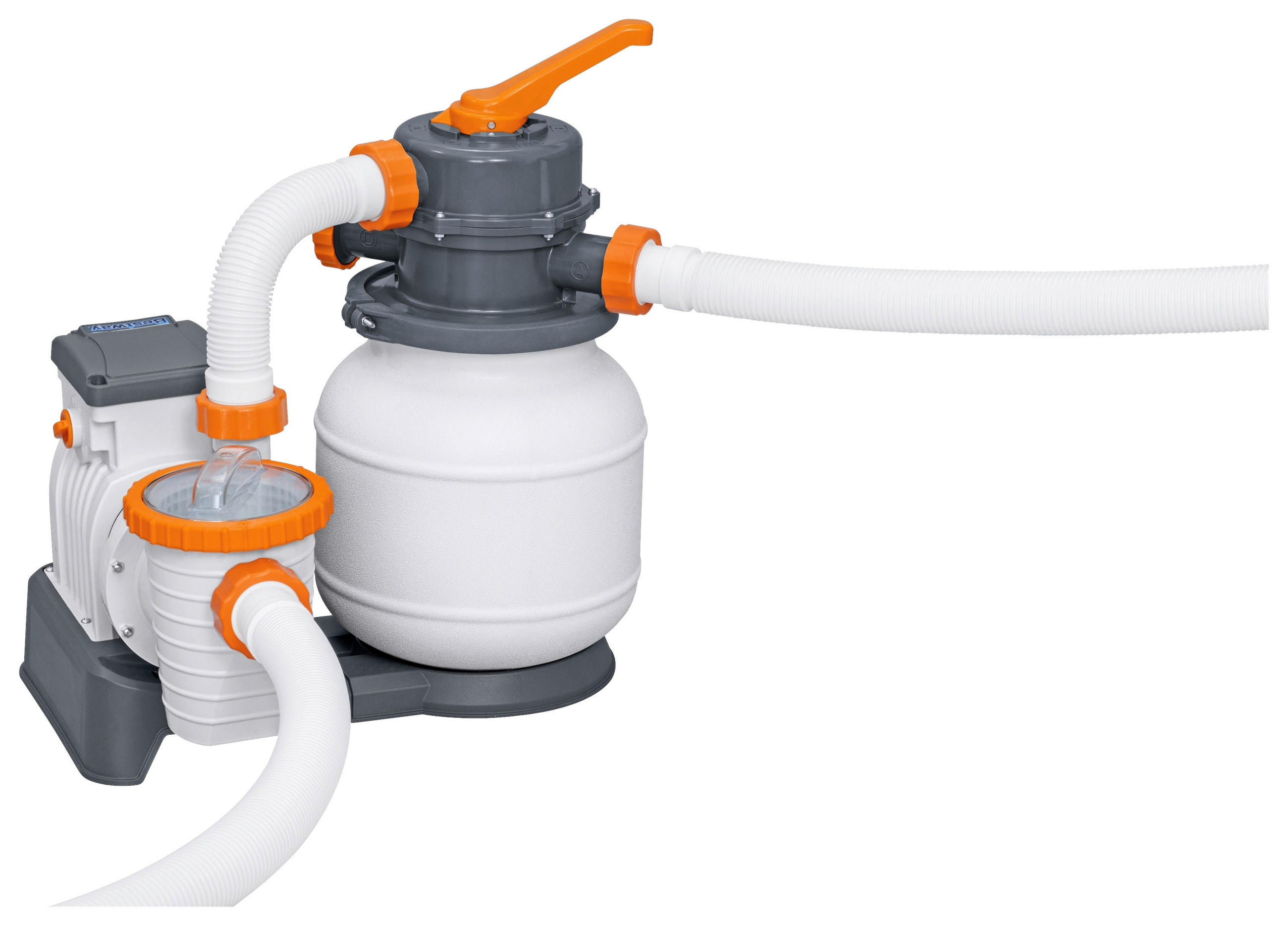FILTERPUMPE FLOWCLEAR 58497GS  - Orange/Weiß, KONVENTIONELL, Kunststoff/Metall (60,3/42/65cm) - Bestway